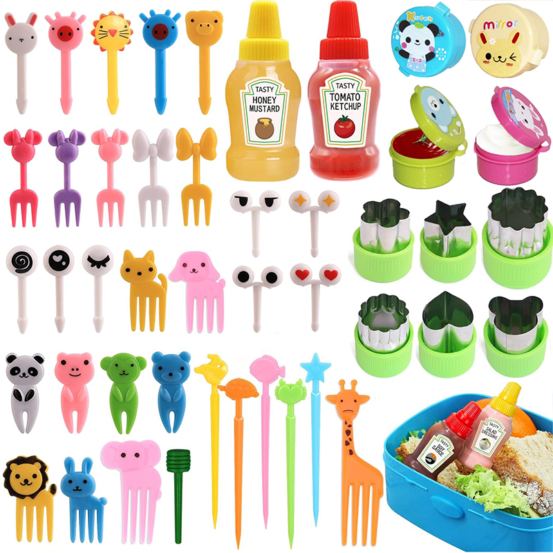 Food Snacks For Kids - Mini Cartoon Fruit Forks For Children