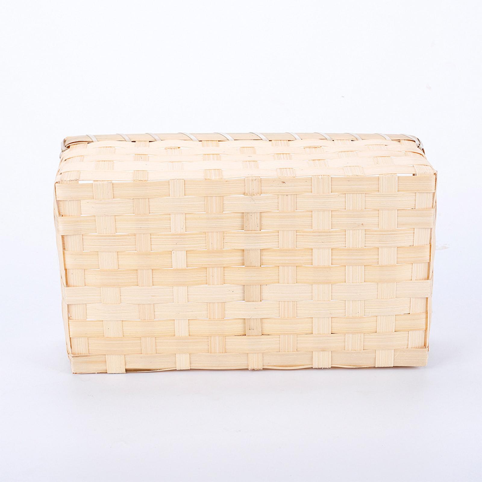 Food And Snacks For Picnic - Natural Woven Serving Tray Basket Fruit