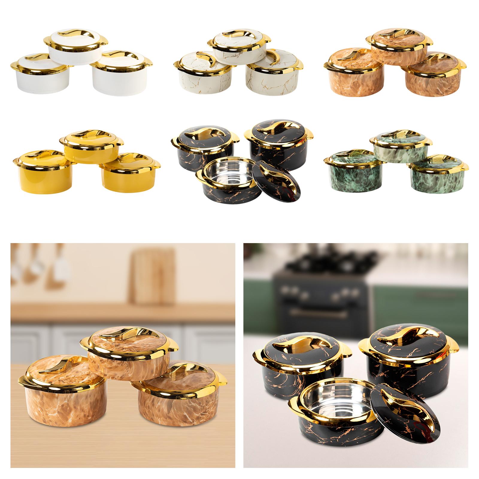 3 Pieces Insulated Food Contai - Food And Snacks For Picnic 评论和价格