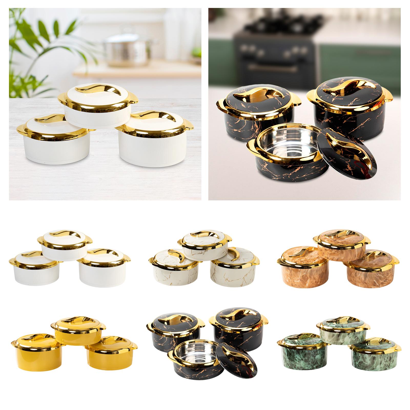 3 Pieces Insulated Food Contai - Food And Snacks For Picnic 评论和价格