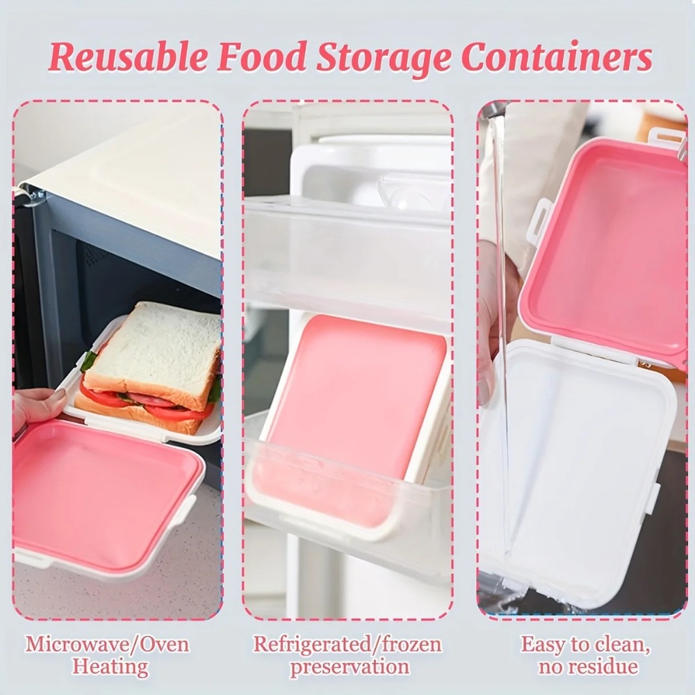 Silicone Sandwich Storage Box  - Food And Snacks For Picnic 评论和价格