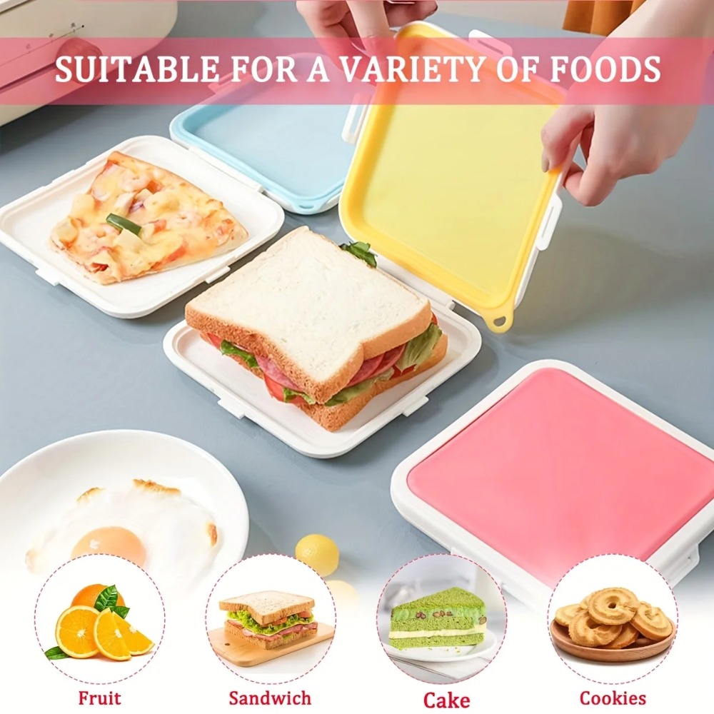 Silicone Sandwich Storage Box  - Food And Snacks For Picnic 评论和价格