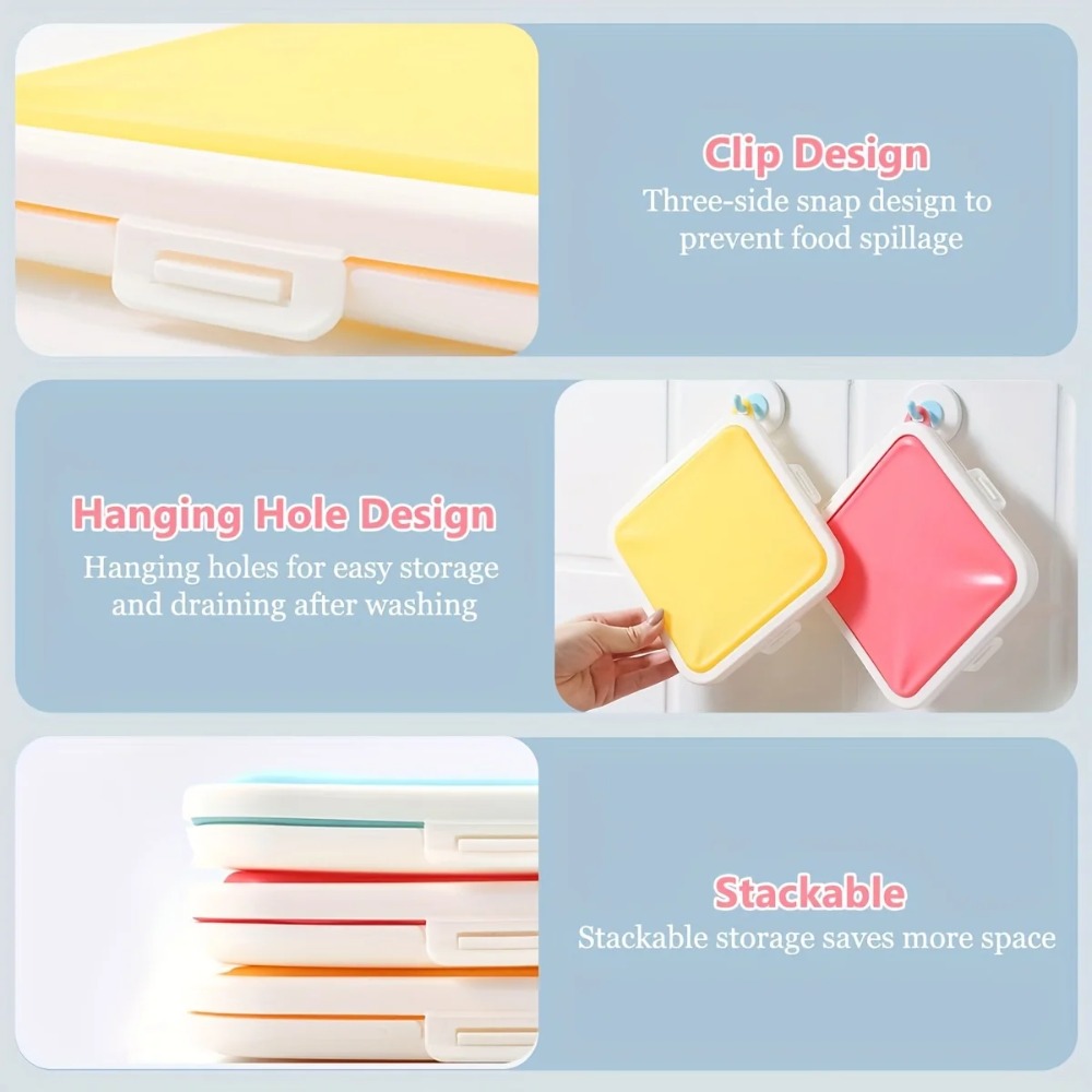 Silicone Sandwich Storage Box  - Food And Snacks For Picnic 评论和价格