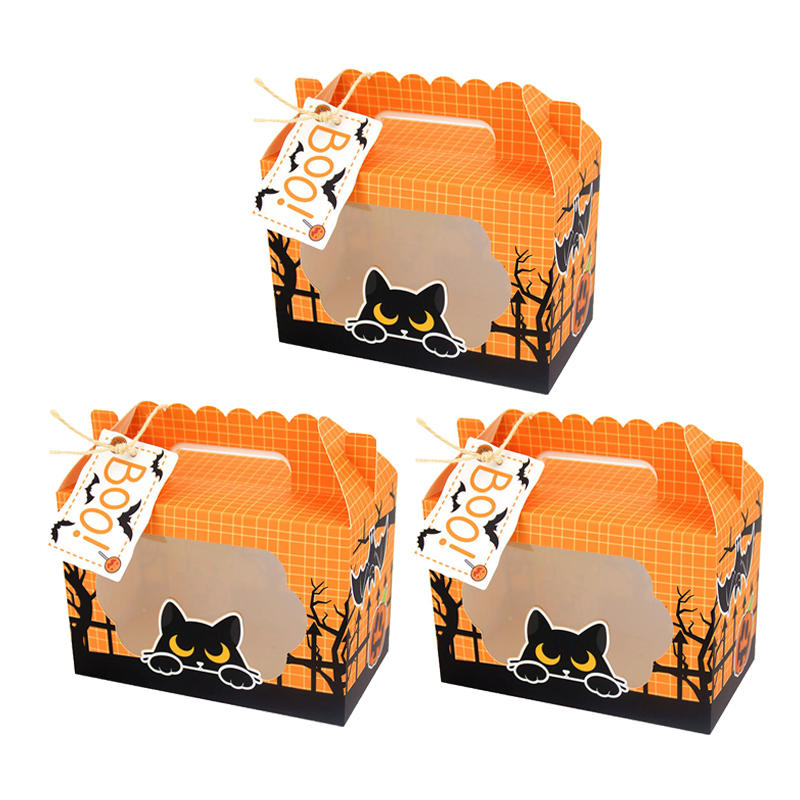 3/6pcs Ghost Pumpkin Cat Candy - Food Snacks For Kids 评论和价格