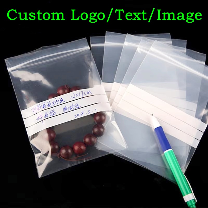 200PCS PE Clear Plastic Writin - Logo Food Snack 评论和价格