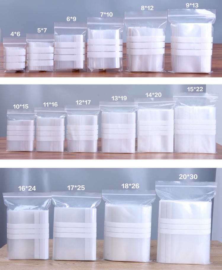 200PCS PE Clear Plastic Writin - Logo Food Snack 评论和价格
