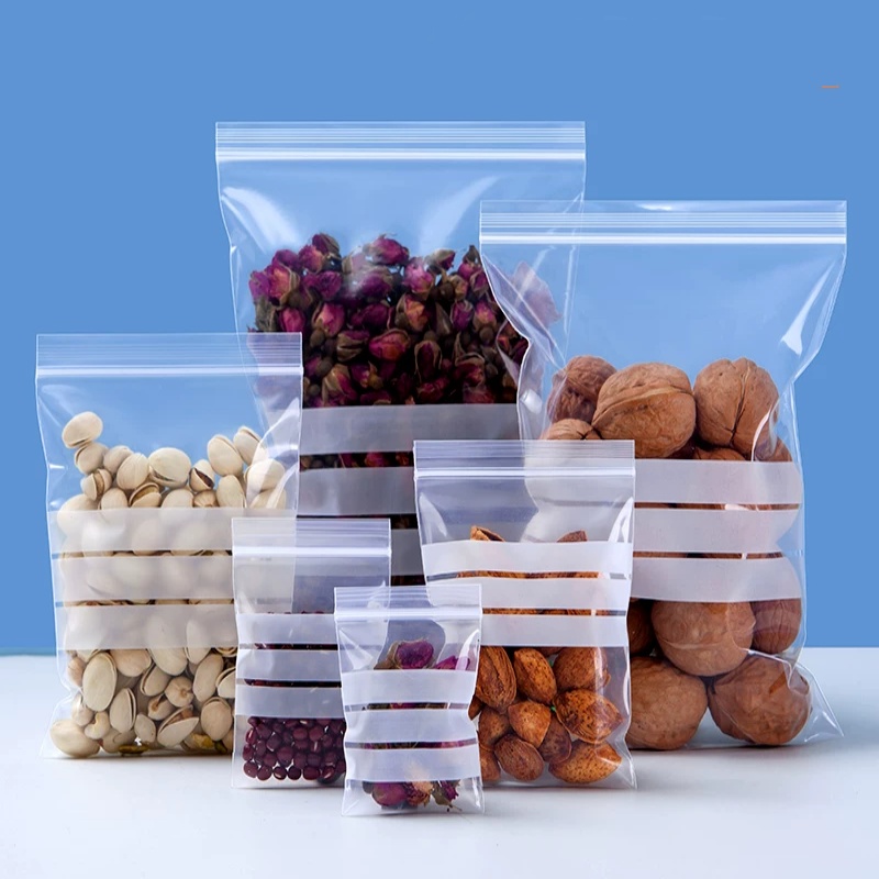 200PCS PE Clear Plastic Writin - Logo Food Snack 评论和价格