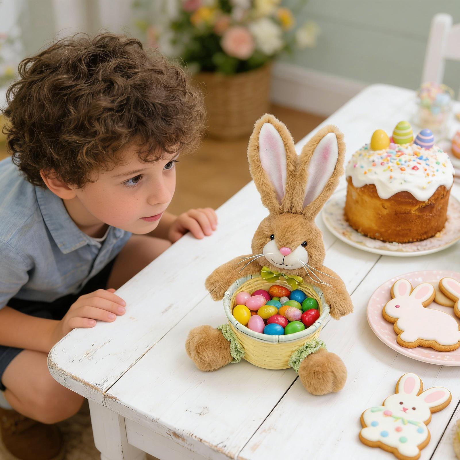 Easter Bunny Basket Candy Stor - Food Snacks For Kids Party 评论和价格
