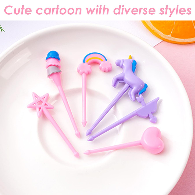 Fruit Forks for Kids Children  - Food Snacks For Kids Party 评论和价格