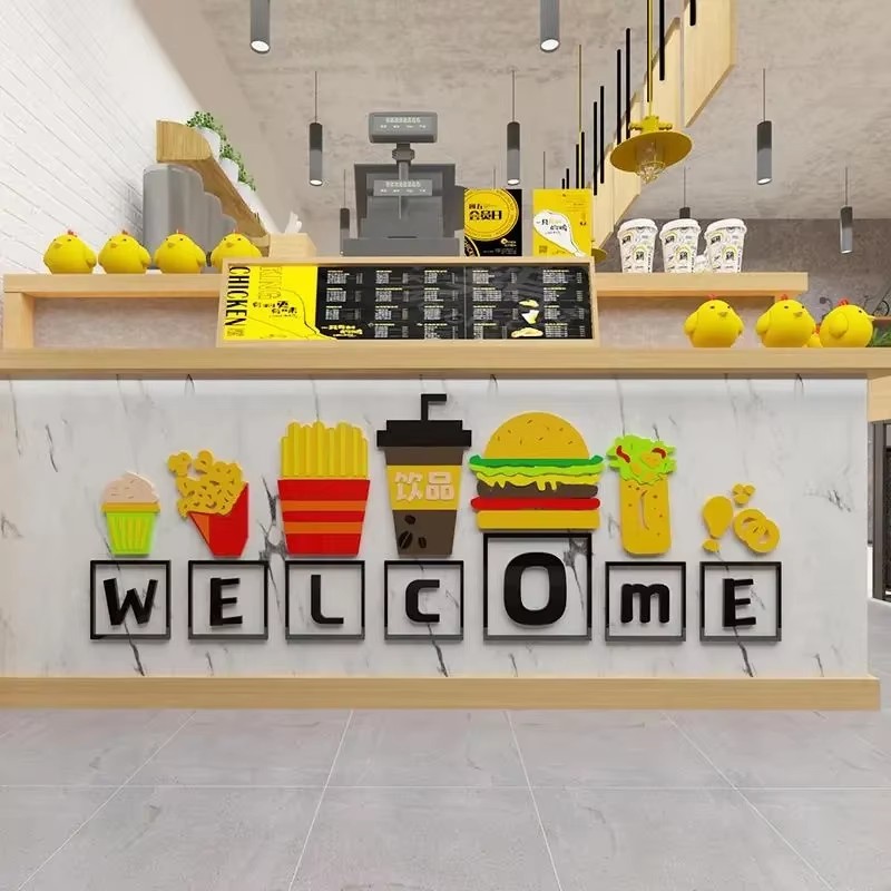 Food Theme Wall Stickers Snack - Food Snacks Background 评论和价格
