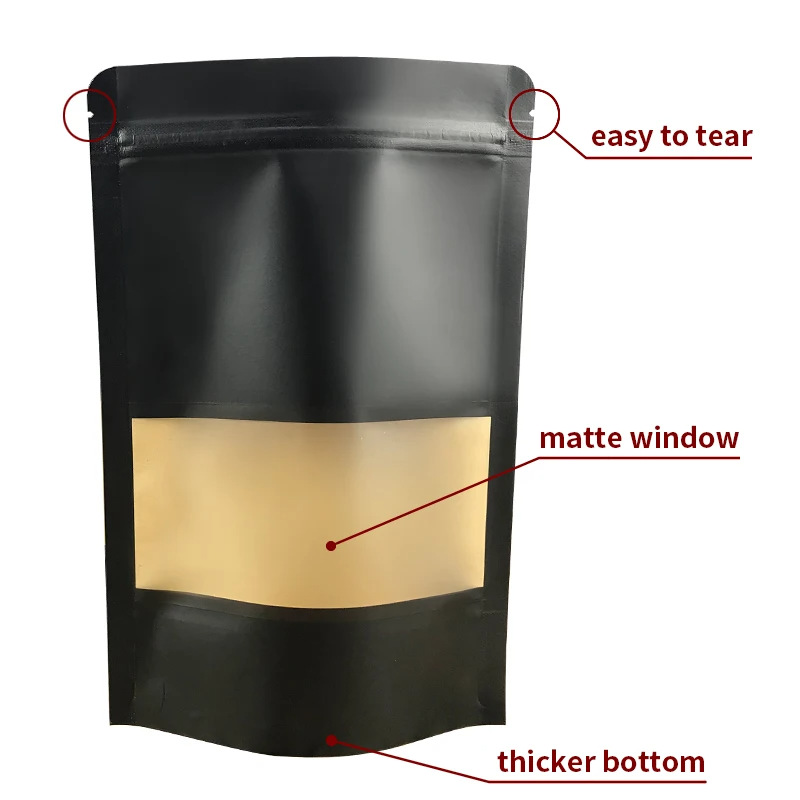 Wholesale Black Kraft Paper St - Logo Food Snack 评论和价格