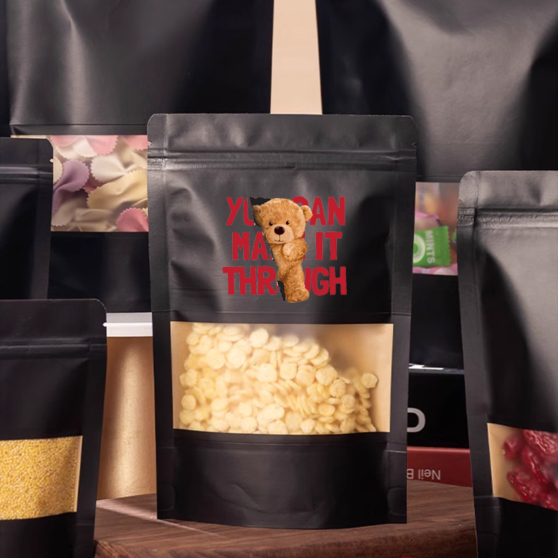 Wholesale Black Kraft Paper St - Logo Food Snack 评论和价格