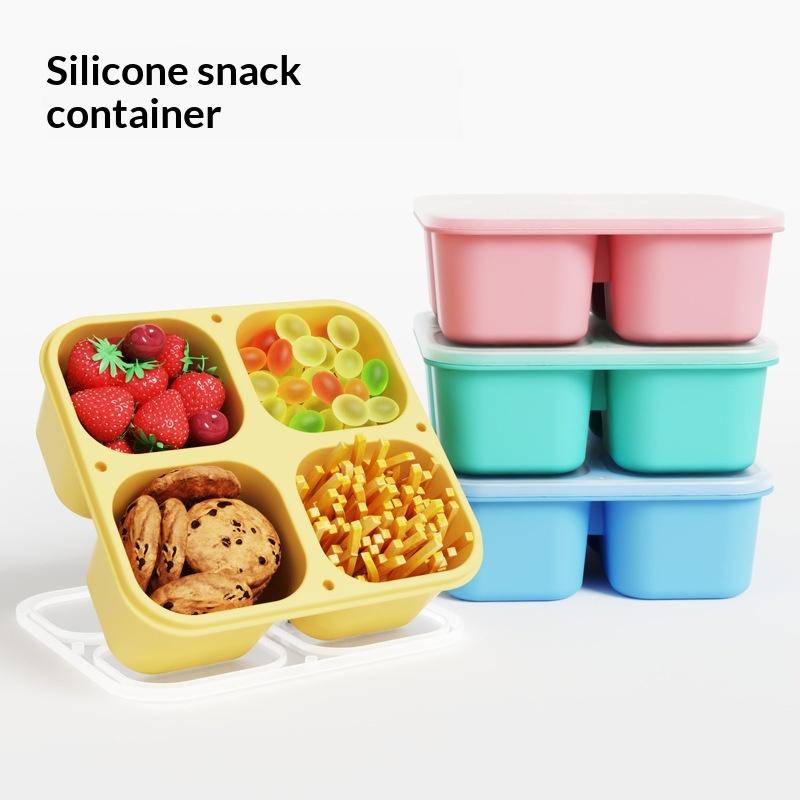 Silicone Snack Box: Food Grade - Food And Snacks For Picnic 评论和价格