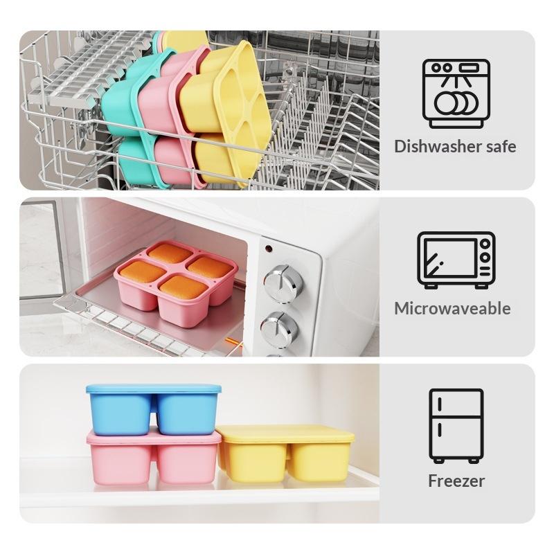 Silicone Snack Box: Food Grade - Food And Snacks For Picnic 评论和价格