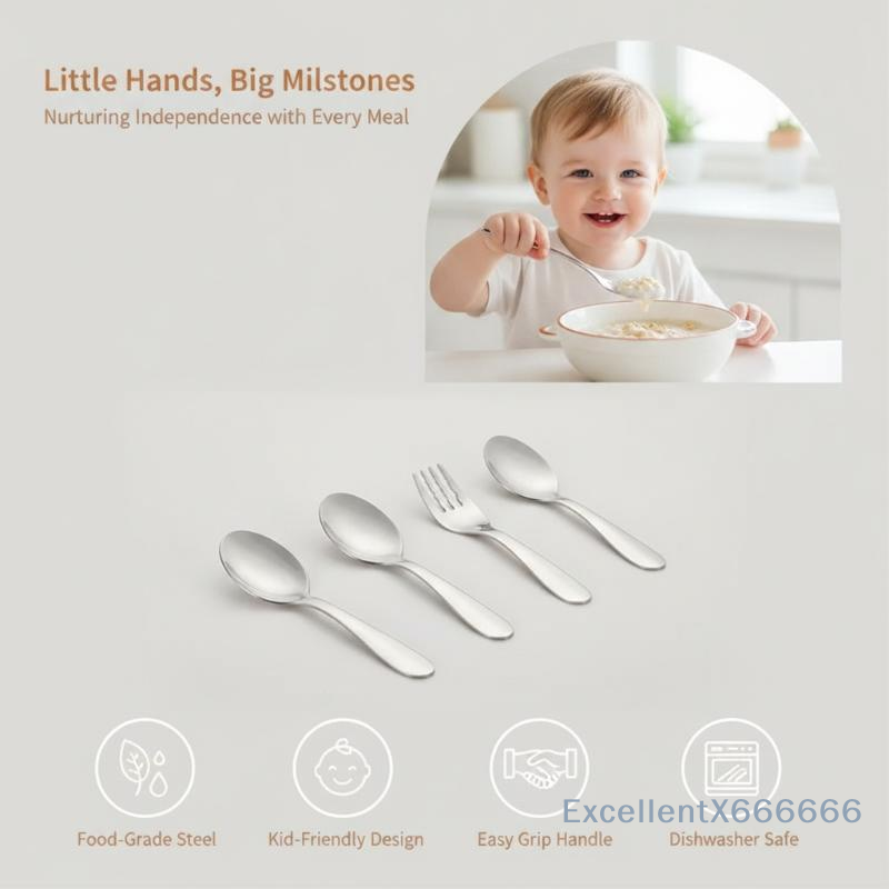 Compact Stainless Spoon And Fo - Food And Snacks Ideas 评论和价格